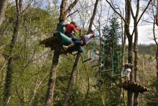 llegada de la tirolesa 